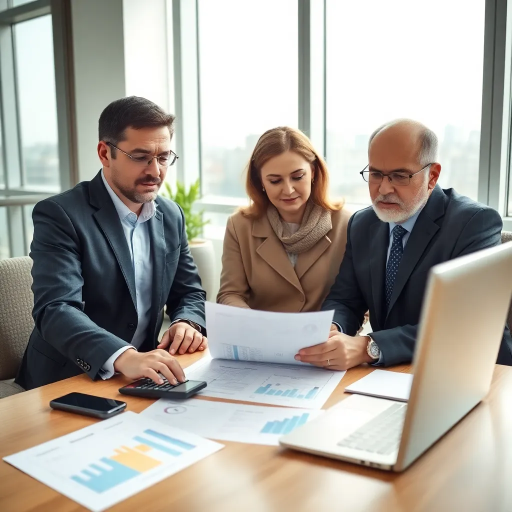 Молодая казахстанская пара планирует семейный бюджет за столом